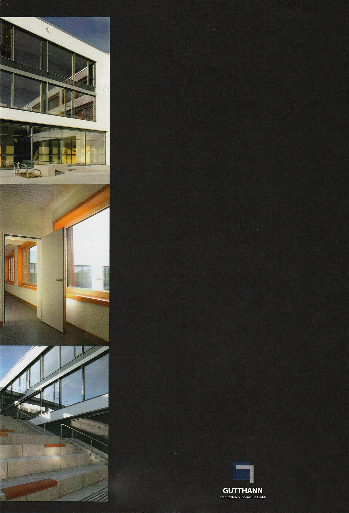 Faltblatt A3 - Gymnasium Lappersdorf, Architekt: ARGE Guthann & HIW Architekten / Objektfotografie, Bildbearbeitung, Layout